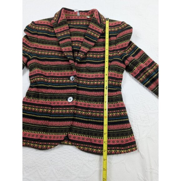 IISLI Jacket Blazer Women's Size 4  100% Wool  Nordic style x long sleeve - Picture 15 of 16